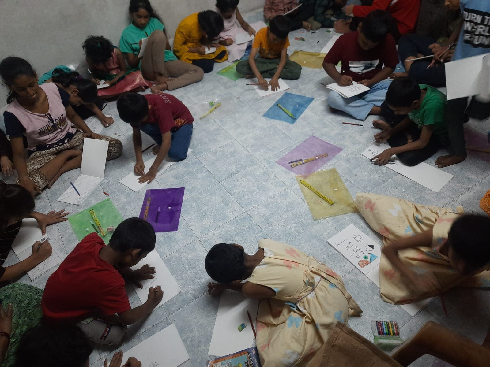 Creative workshop with NGO children — moment 07